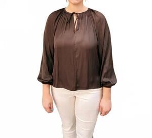 NEW GRADE & GATHER charllotte top in brown